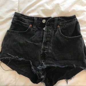Abercrombie and Fitch Black High-rise Shorts